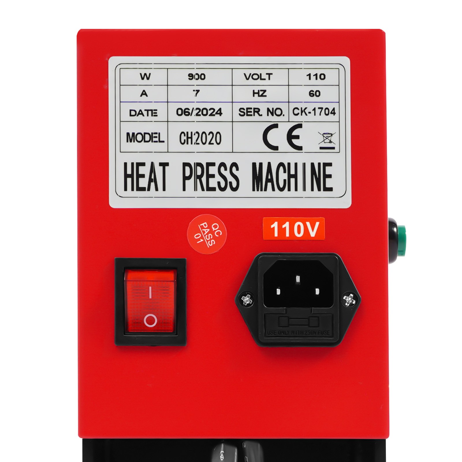 Heat Press Machine Hot Heat Press Machine 0-999s for T Shirt Hat Plate Cap 900W