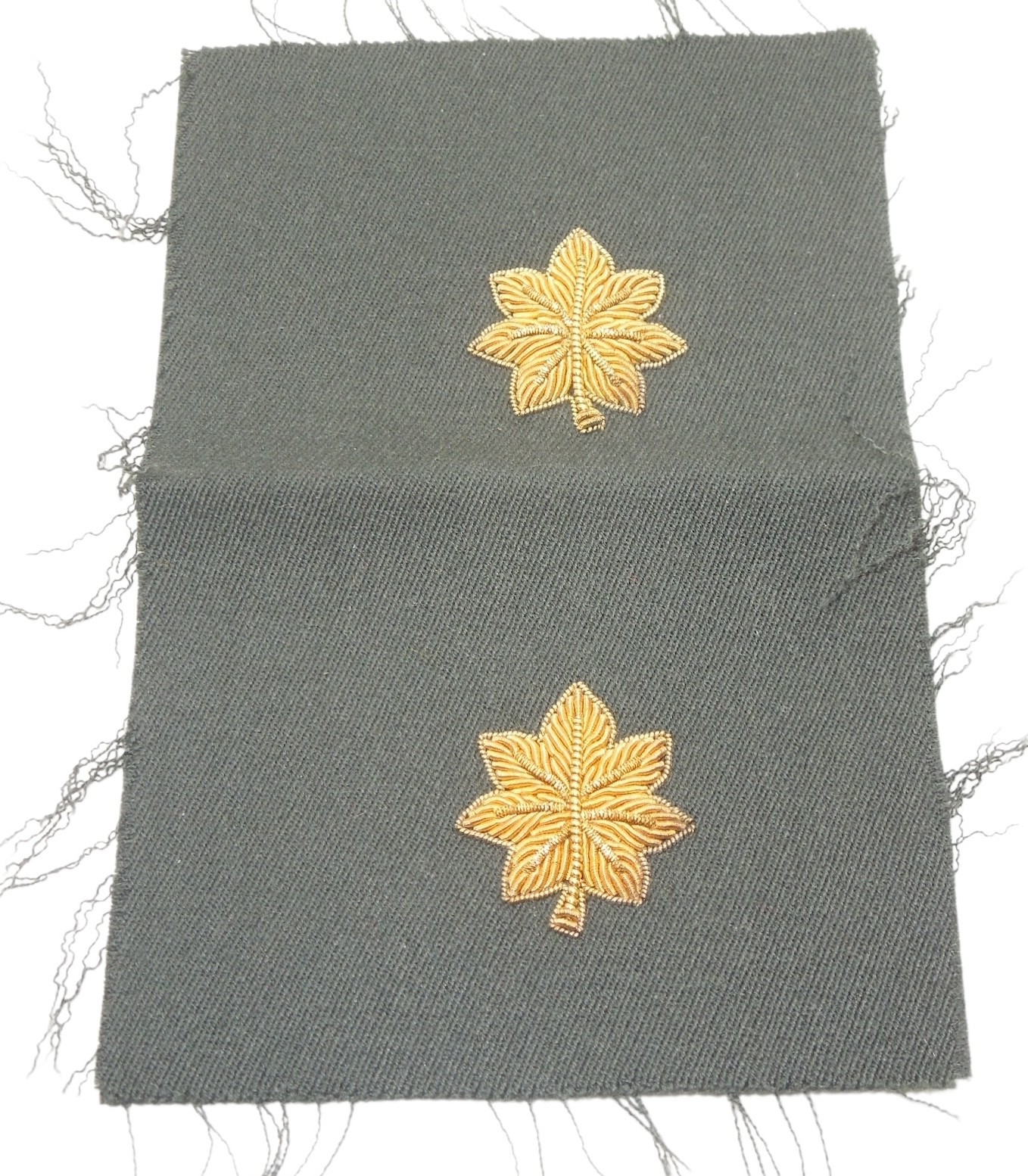 Original Vietnam War BULLION US Army Major Rank Patch Insignia Pair P87