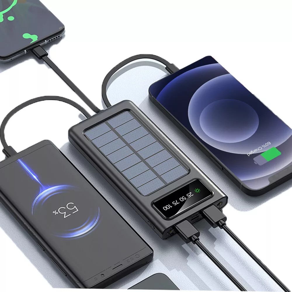 100000mAh Power Bank External Battery Backup Fast Charger for Cell Phone US