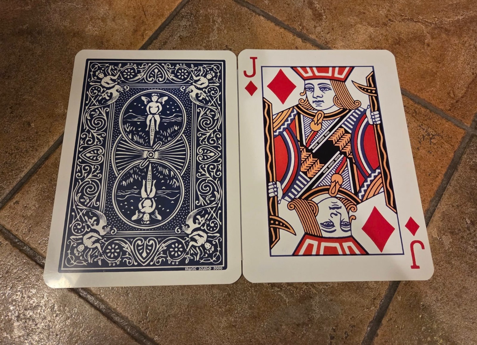 Stage Jumbo Jack of Diamonds Magic Mentalism Tricks Like Tenyo Whats Next