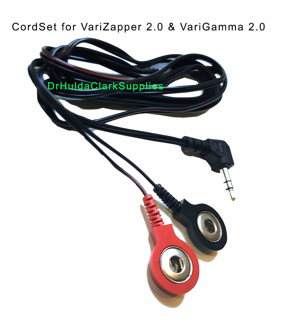 Dr Hulda Clark Cordset For VariZapper 2.0 / VariGamma 2.0 FREE USA SHIPPING!