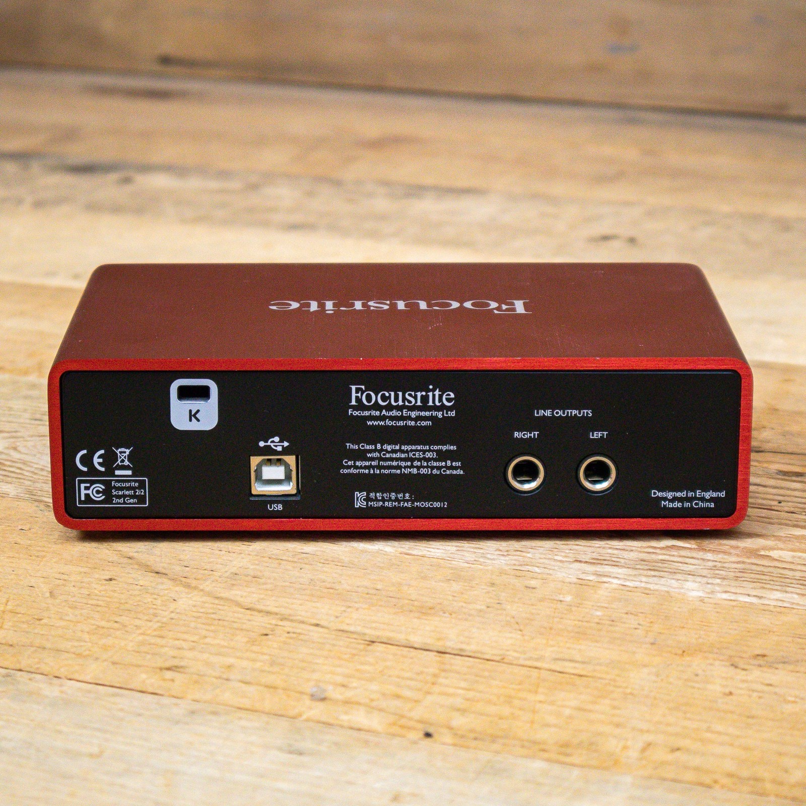 Focusrite Scarlett 2i2 (2nd Gen) USB Audio Interface Studio Recording U281133