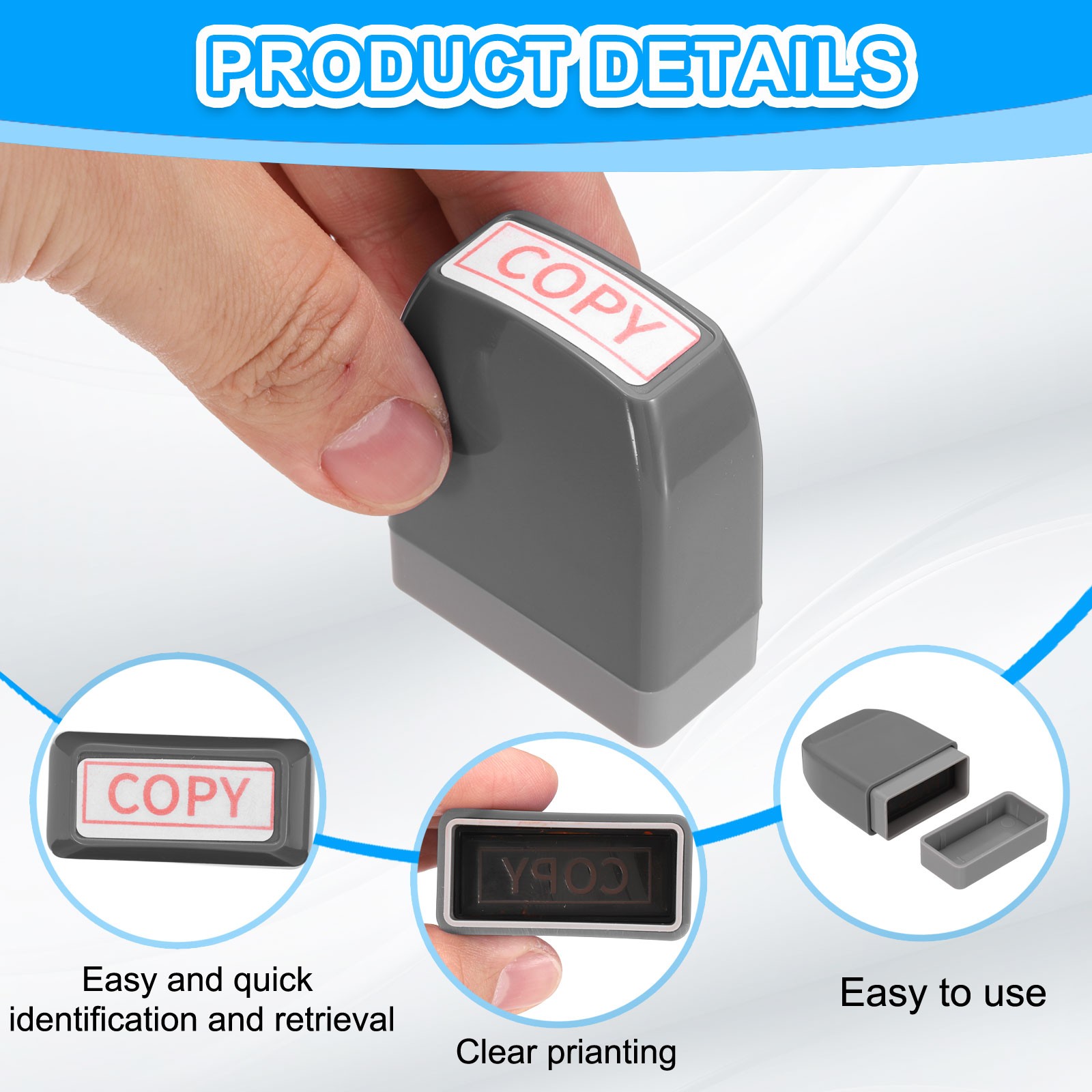 COPY Notice Stamp Self Inking, Grey
