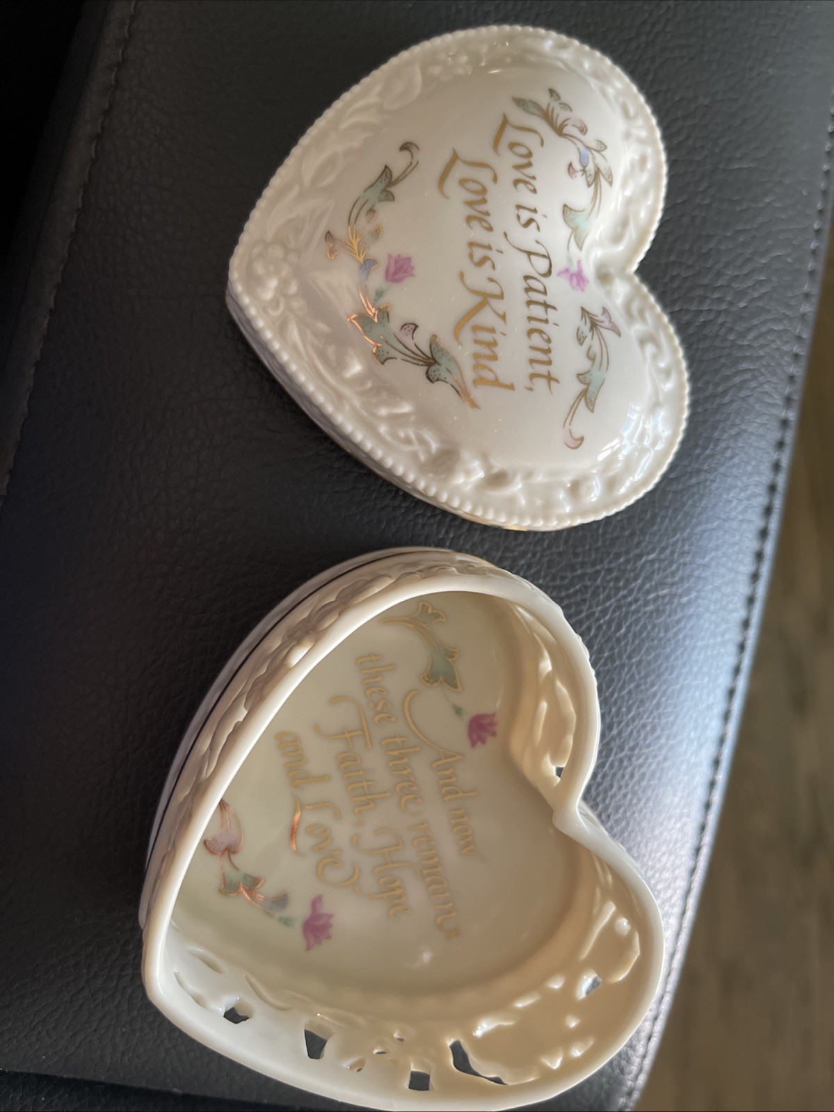Lennox Heart Glass Filagree Box