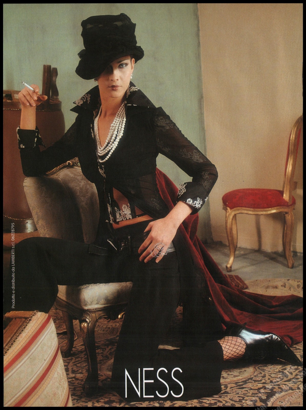 High Heels Ness Magazine Print Ad Women Fashion Long Legs shoes 2001-AC