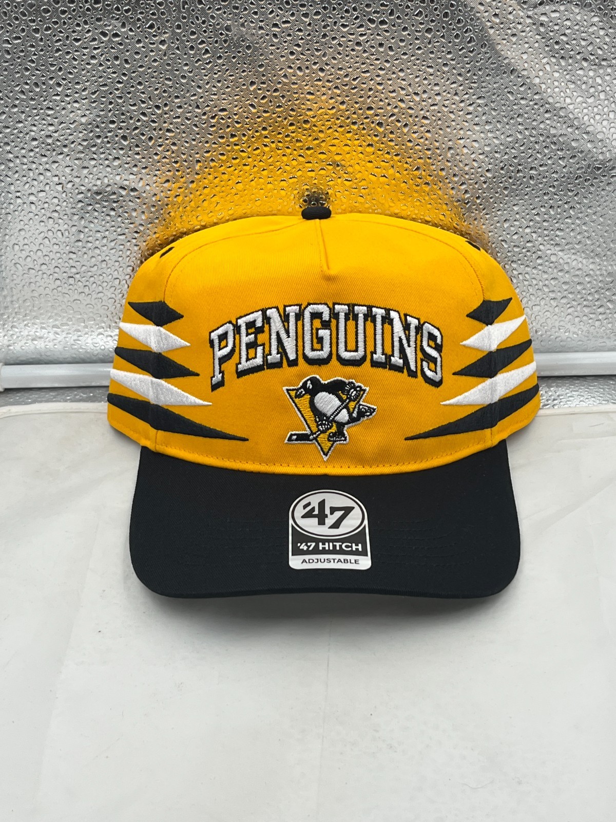 Pittsburgh Penguins NHL '47 Brand Yellow Diamond Hitch Adjustable Snapback Hat