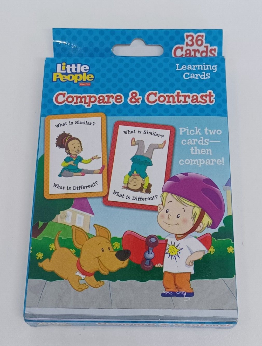 Little People Compare & Contrast 36 Flash Cards Learning Education Kindergarten