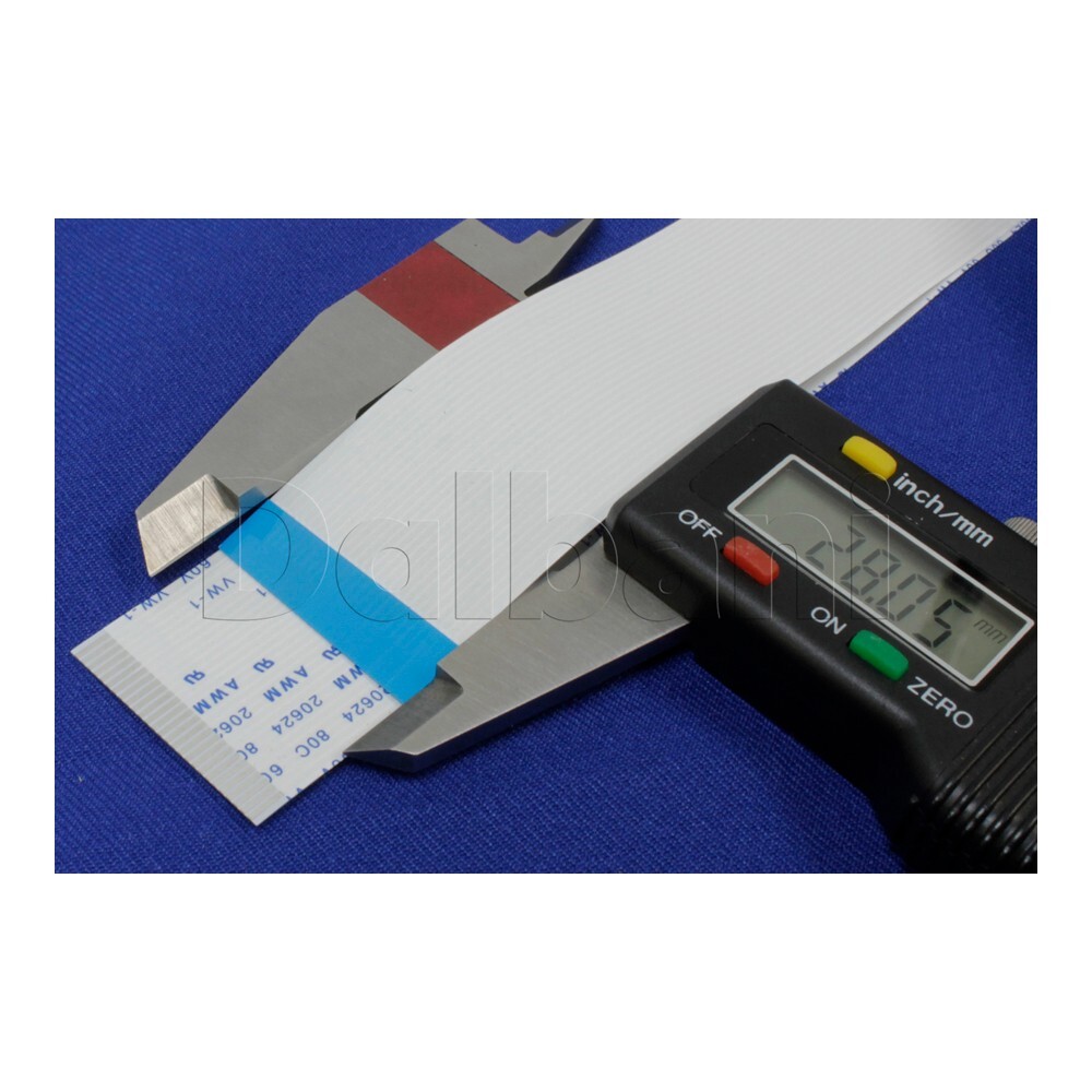 1.0 mm pitch 27 pin 300mm length FFC Type-A Flat Ribbon Connector Same Side