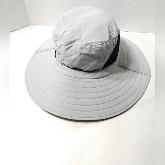 Grey Poly Sun Hat Adult One Size Unisex