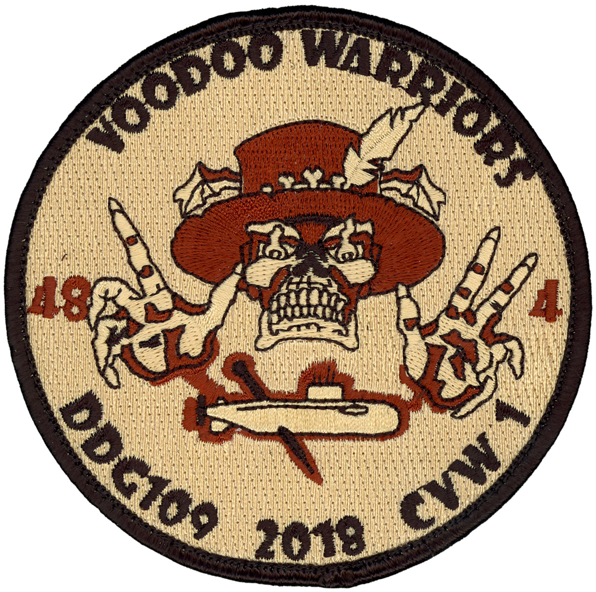 USN HELICOPTER MARITIME STRIKE SQUADRON 48 (HSM-48) – DET-4 DESERT - PATCH