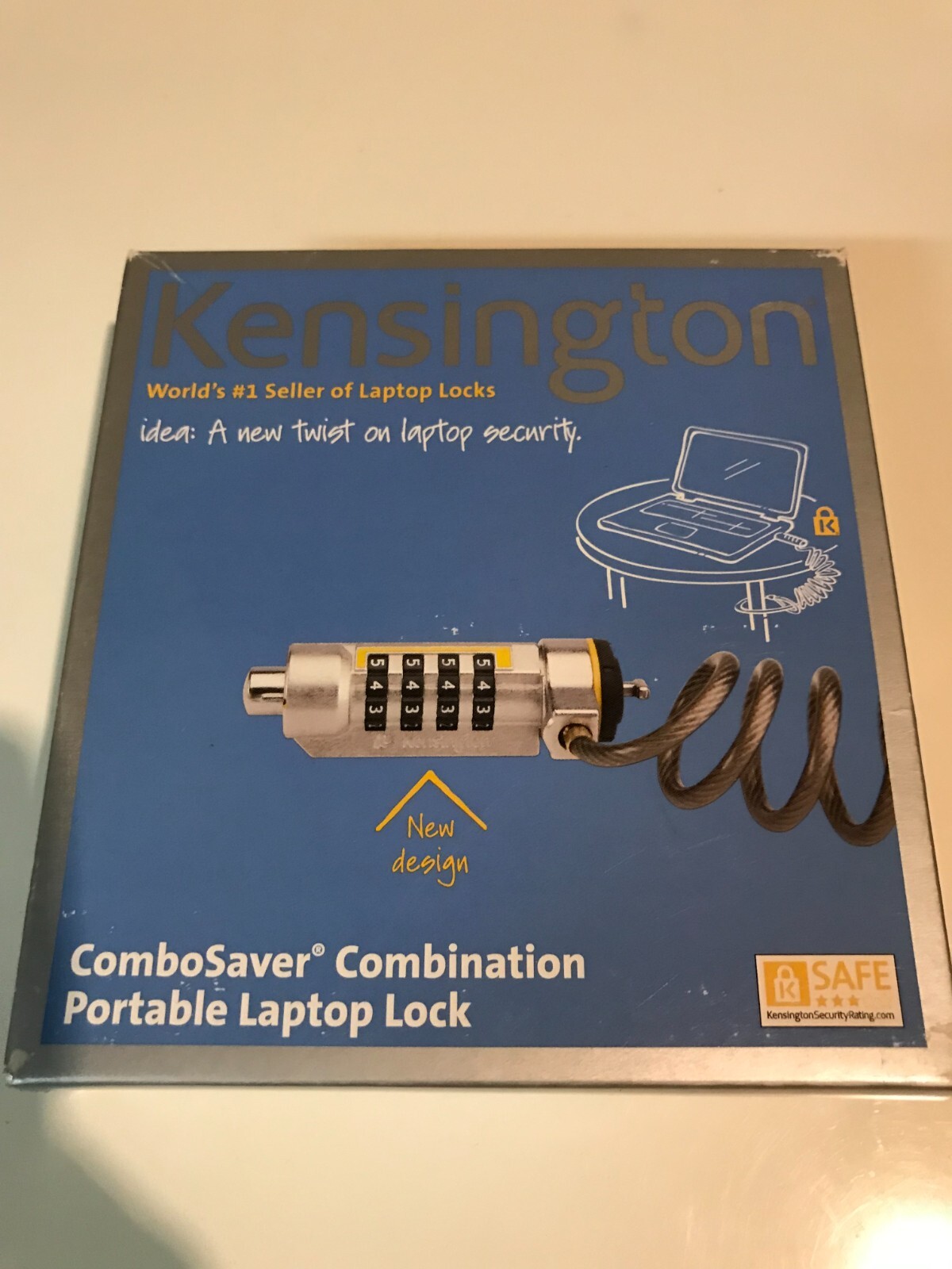 Kensington ComboSaver Combination Portable Notebook Laptop Lock