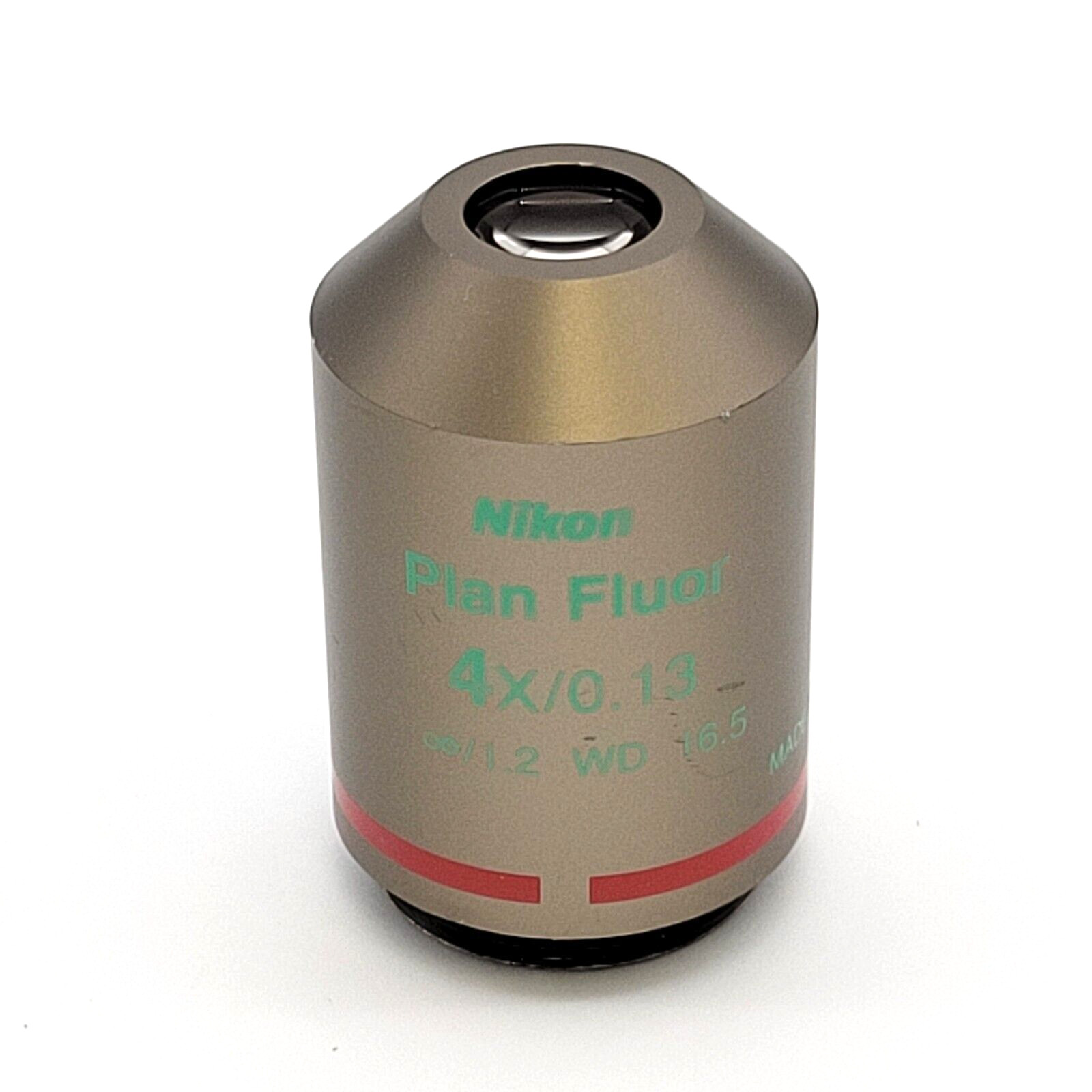 Nikon Microscope Objective CFI Plan Fluor 4x NA 0.13 PhL Phase Contrast