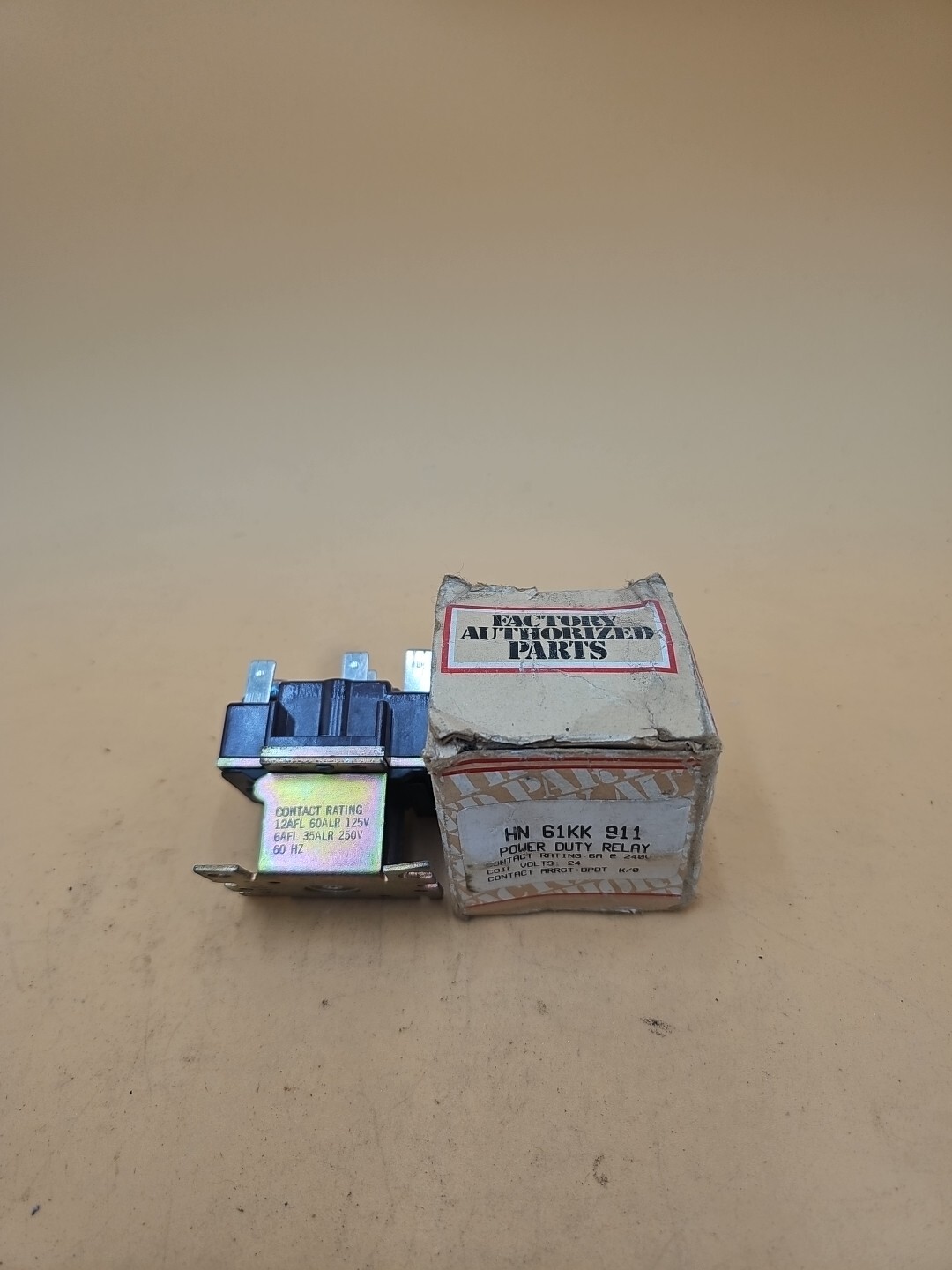 New Furnace Power Duty Relay 24 Volt Coil HN61KK911 6A @ 240V Contact DPDT