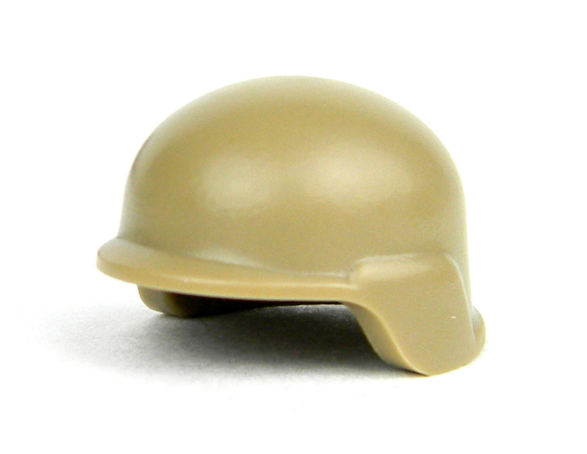 Dark Tan MCH Modern Tactical Helmet compatible w/toy minifigures Brickarms