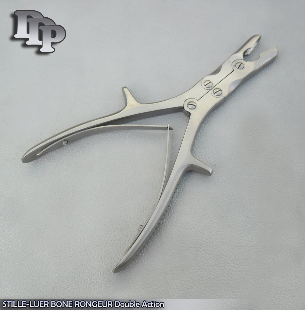 STILLE-LUER BONE RONGEUR 23cm Curved 8mm Bite Orthopedic Instruments-DDP-0027
