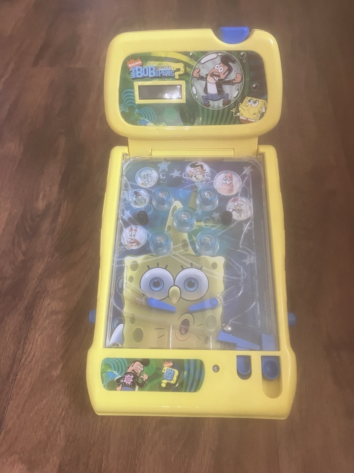 Vintage Spongebob Squarepants Pinball Alley  Tabletop 15" Pinball Game 2004