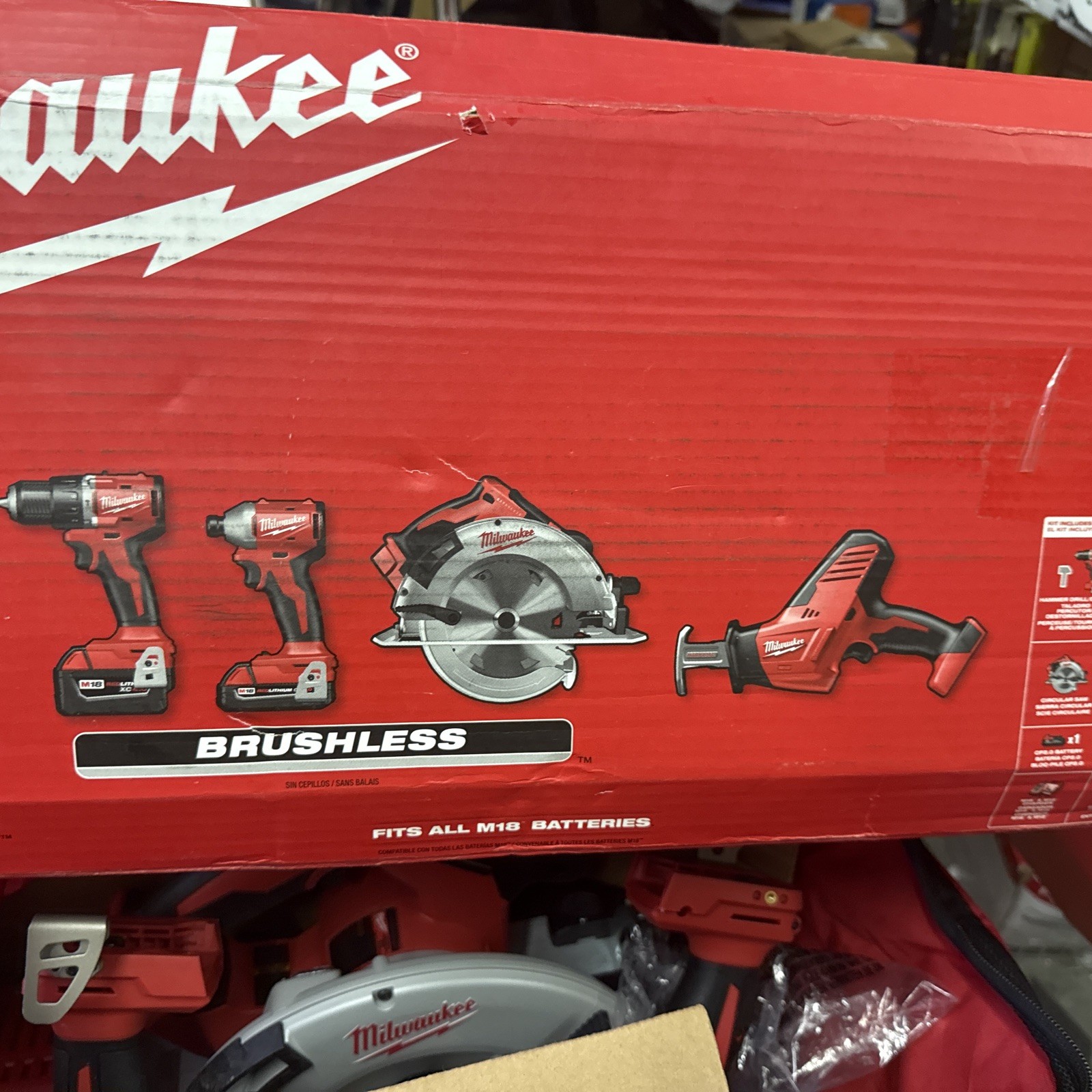 Milwaukee Tool 3693-24Cx M18 4-Tool Combo Kit