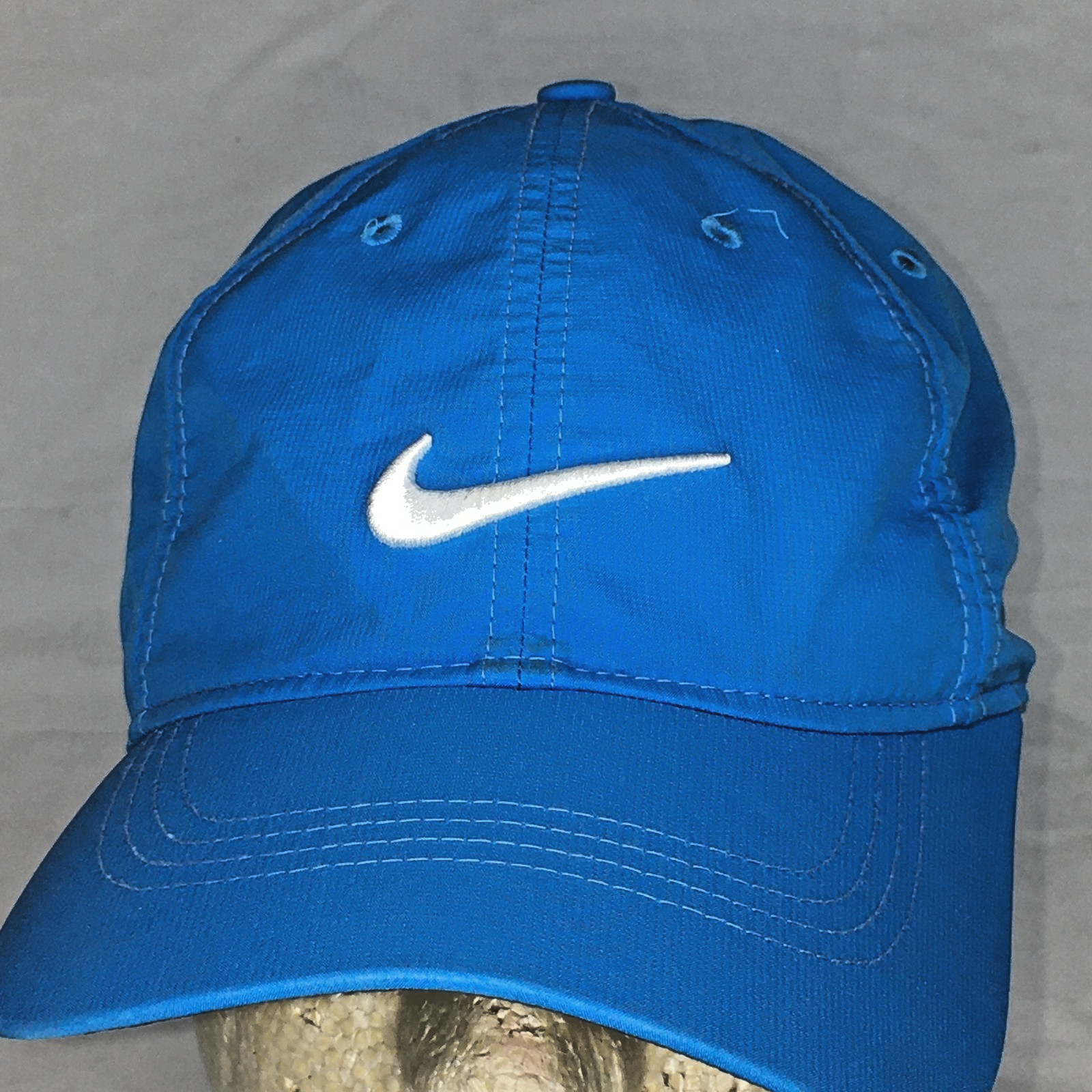 Nike Golf Hat Strapback Adjustable Athletic Hat Blue White Swoosh