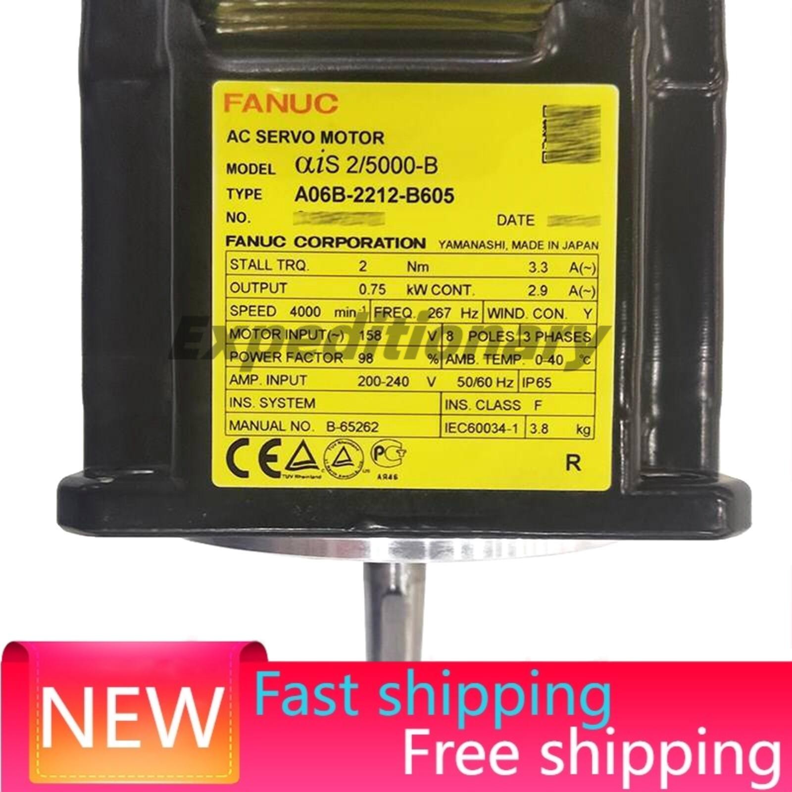 NEW FANUC A06B-2212-B605 Servo Motor