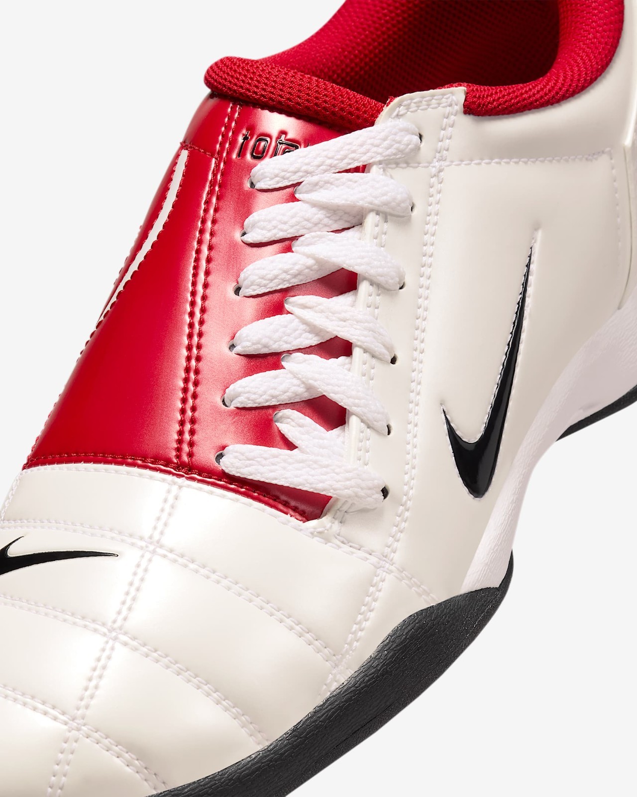 Nike Total 90 SP Mens Indoor Soccer Shoes White Gym Red Black HQ2851-100