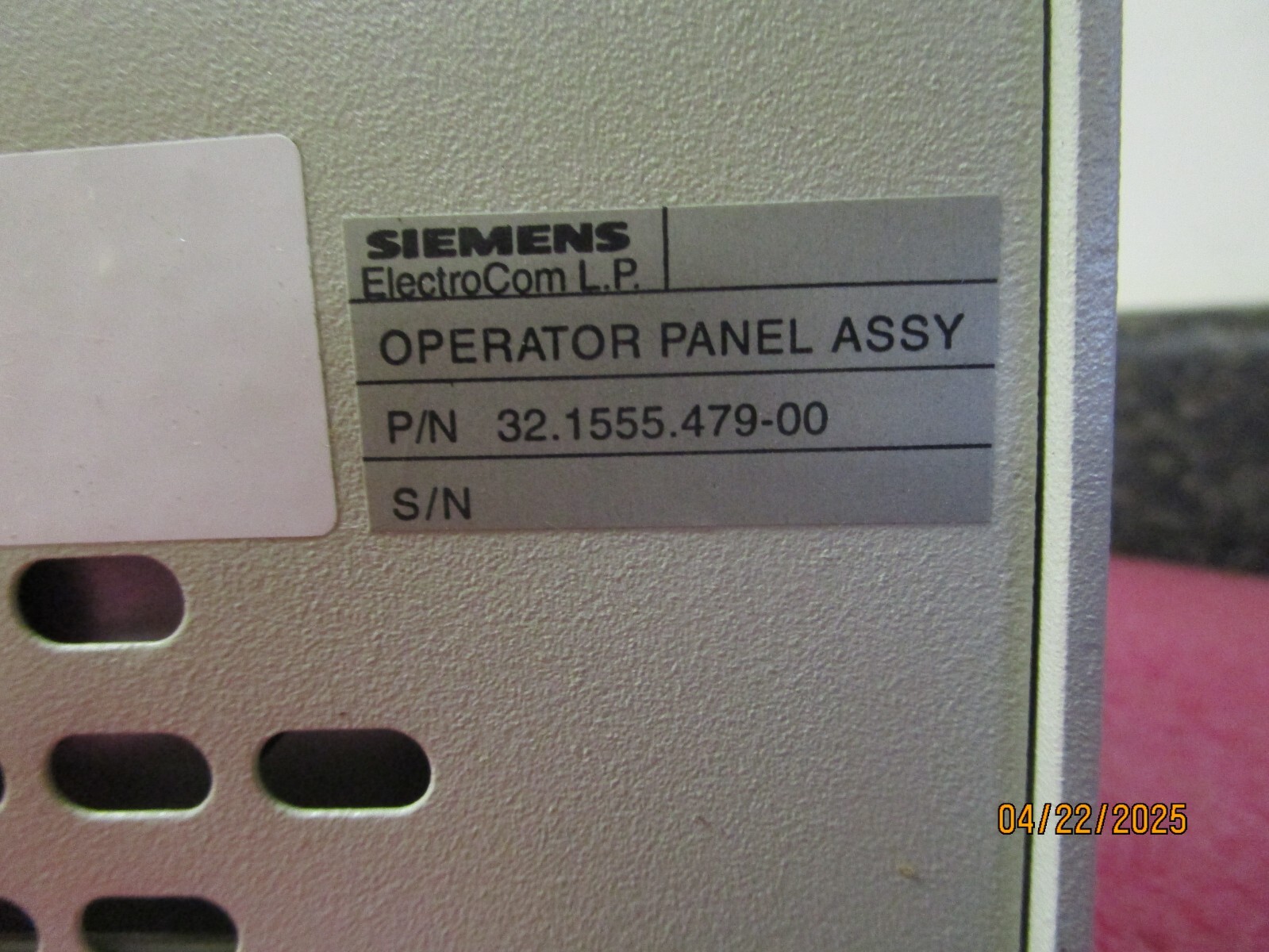 NEW! Siemens Operator Panel Assy 32.1555.479-00 Rev AF