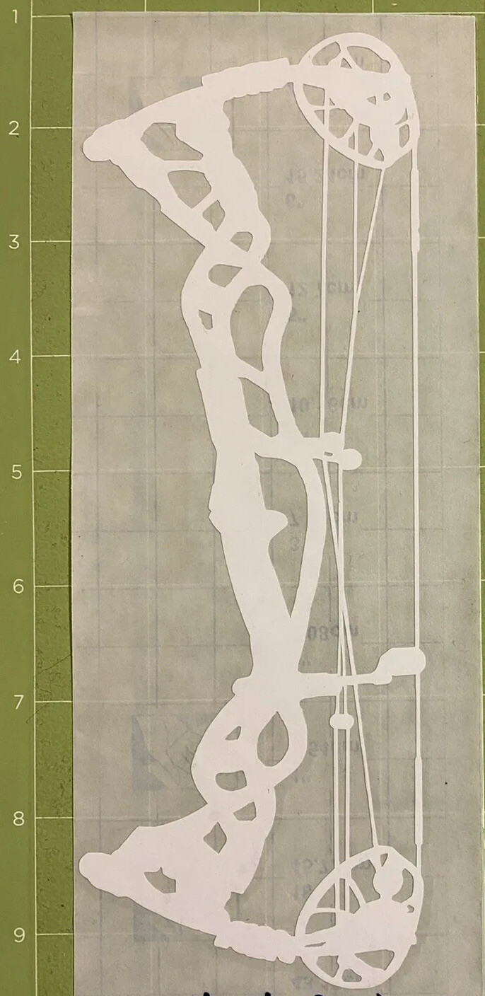 Hoyt RX-1 Bow Decal 8”x 3” Vinyl Decal Sticker - White/Other Colors