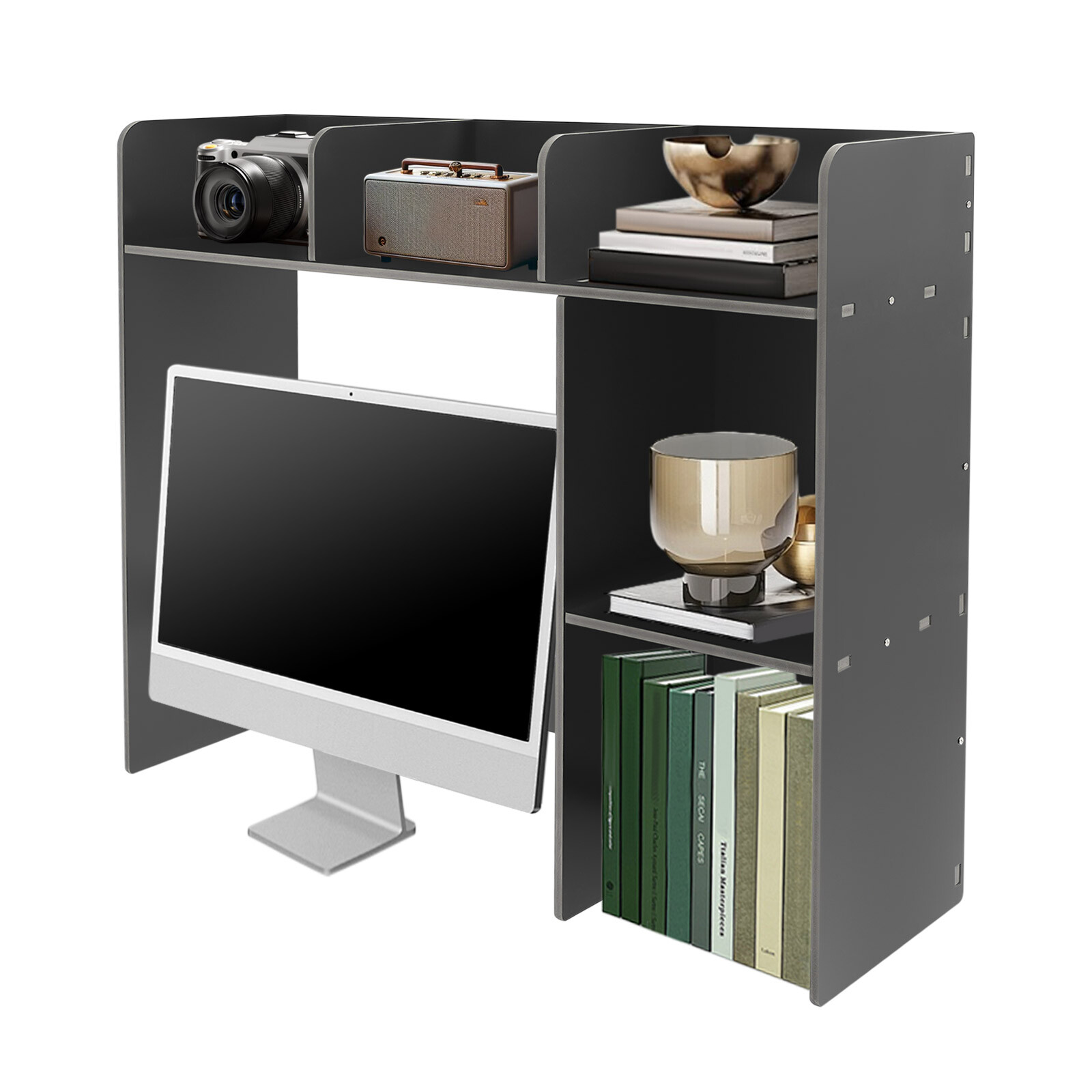 Desk Bookshelf Organizer, Office Desk Bookshelf Holder Desktop Bookshelf USAUS