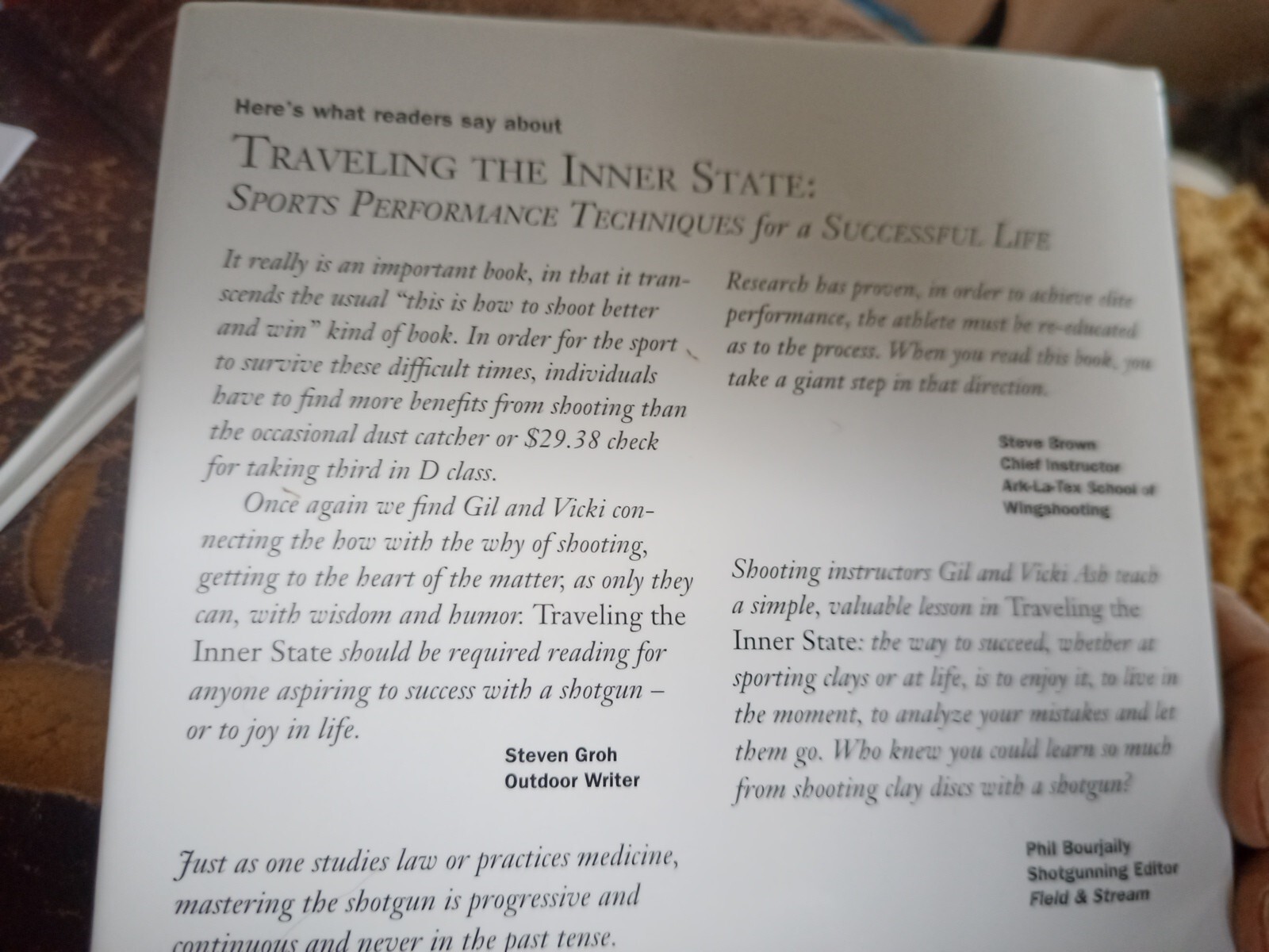 New Pro Ears Traveling The Innerstate Sports Performance Techniques Book