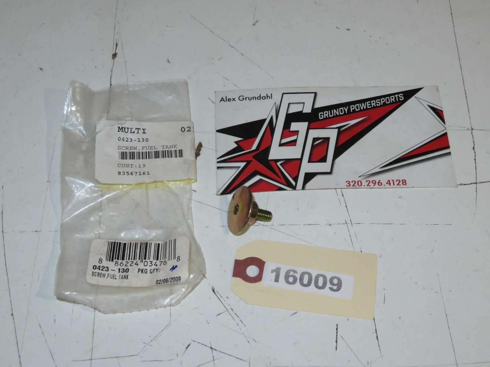 Arctic Cat - NEW OEM Fuel Tank Screw Qty 1	0423-130