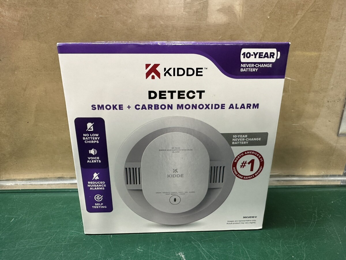 Kidde Detect 30CUD10-V Smoke + Carbon Monoxide Alarm - 10Yr Battery (E10038092)