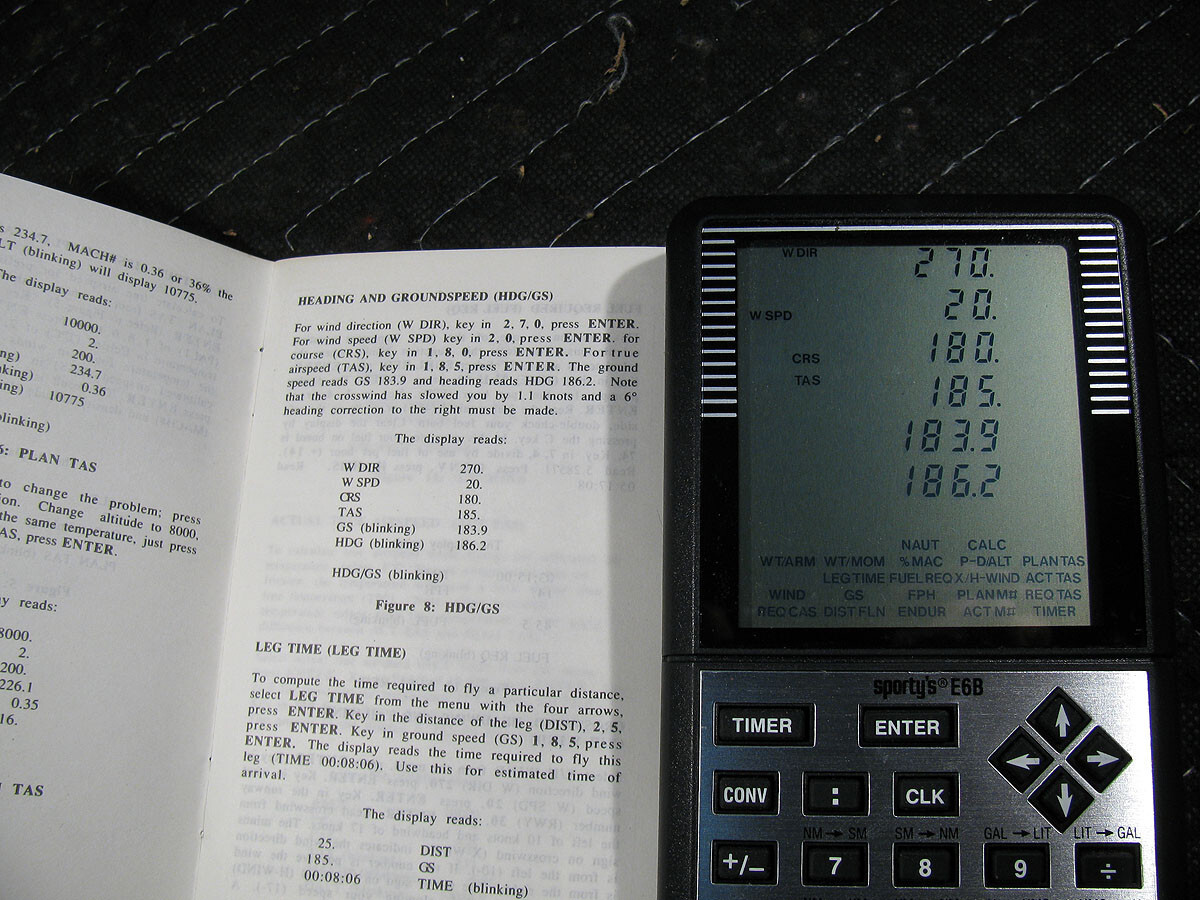 Sportys E6B Electronic Flight Computer With Soft Case And Manual