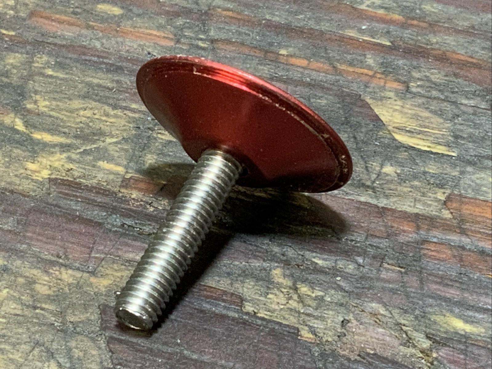 Trek Fork Headset Top Cap Red 90s MTB Bolt 1 1/8 Threadless MTB BMX Rasta