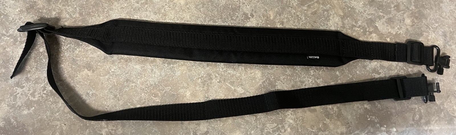 Black Padded Shotgun / Rifle Sling 48" Uncle Mikes 1 1/4" Quick Detach Swivels