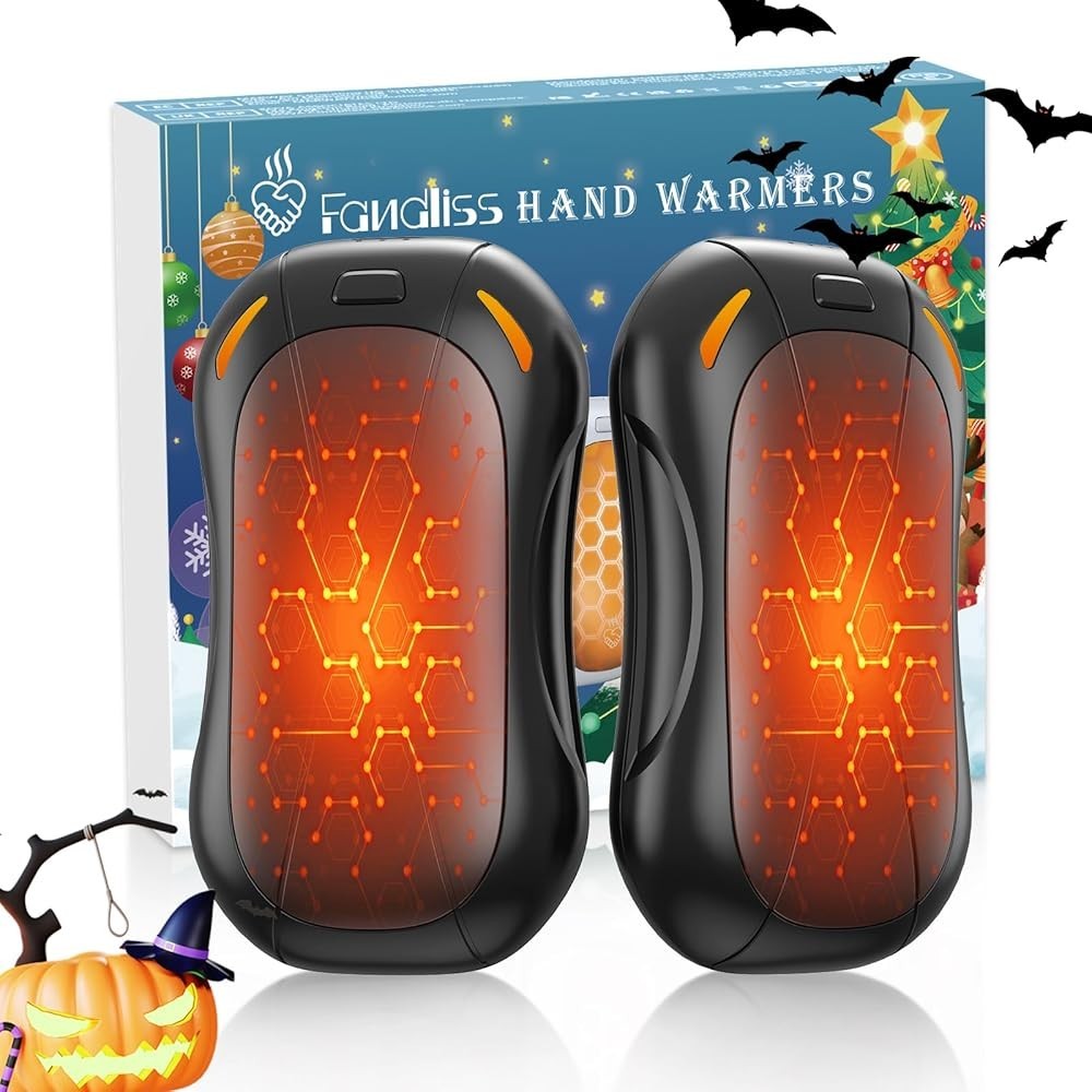 🎁 Reusable Hand Warmers 2 Pack 6000mAh - Electric Pocket Heater for Men/Women U