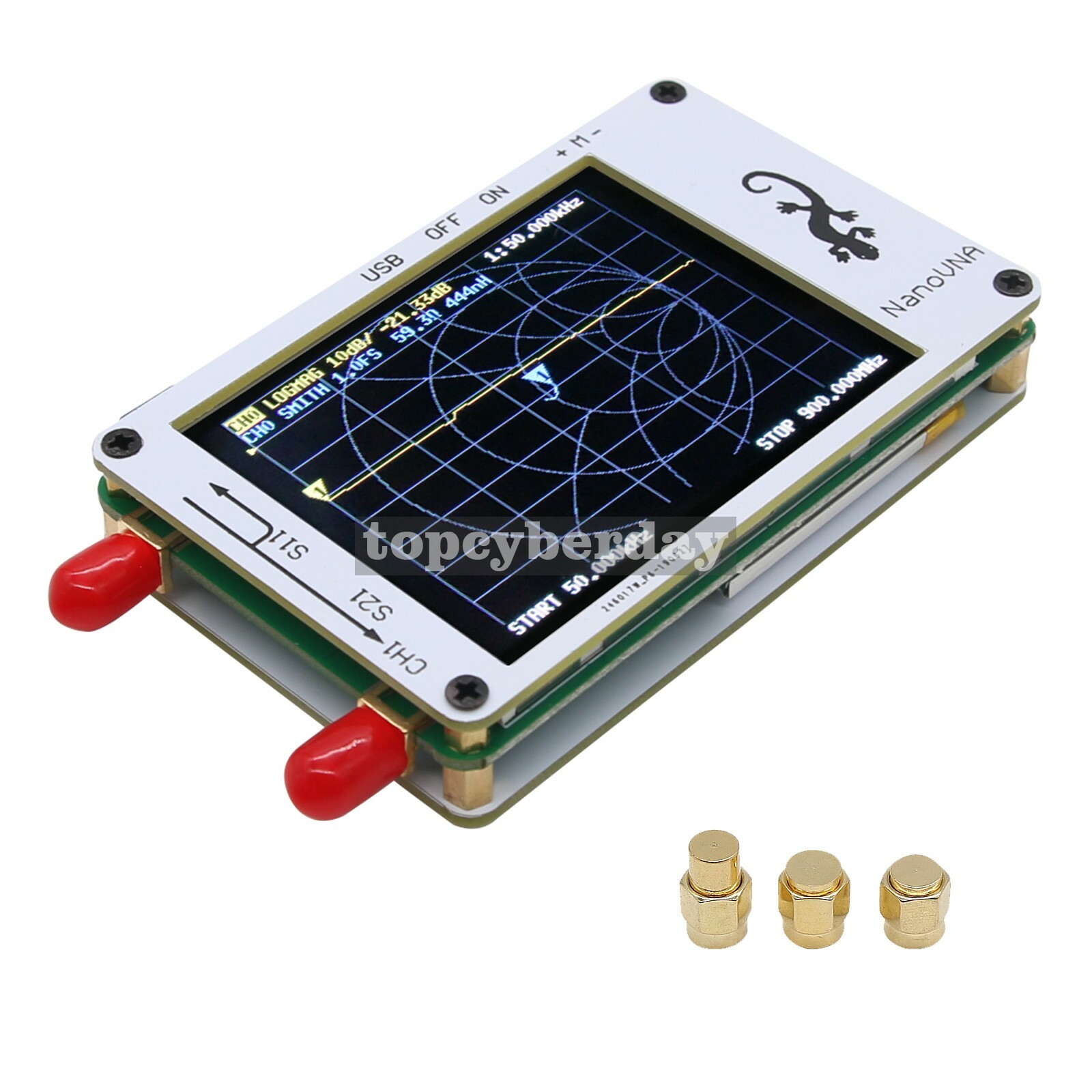 NanoVNA Vector Network Analyzer 50KHz-900MHz HF VHF UHF Antenna & TFT Display