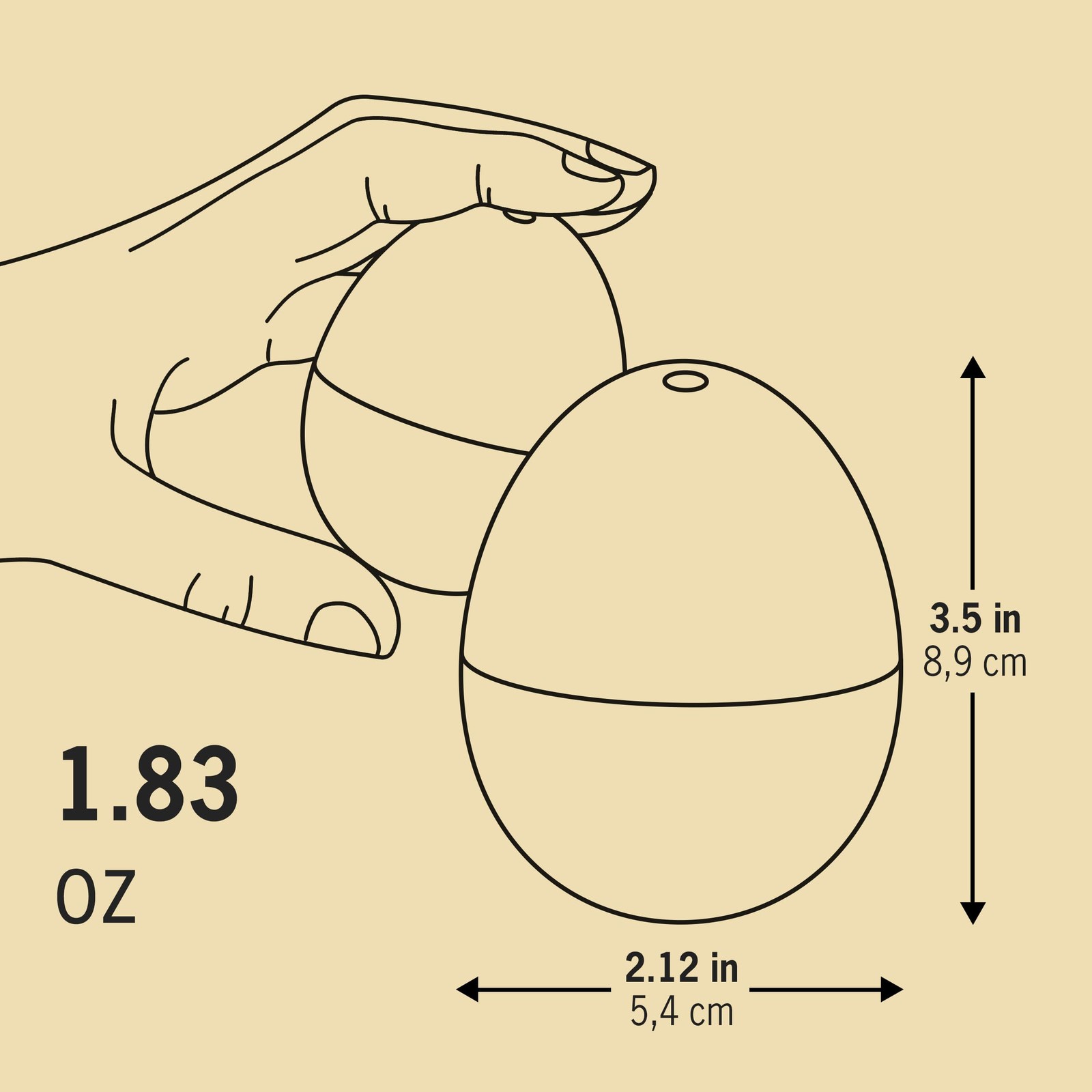 Eagle BeepEgg – Egg Timer for Boiling Eggs – Musical Egg Cooker for Soft,