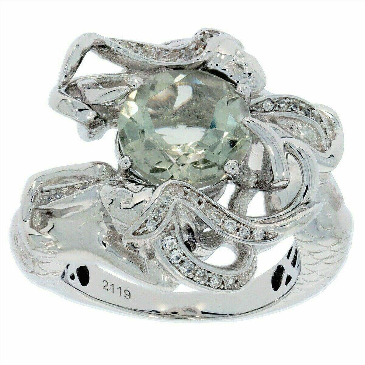 Sterling Silver Semi Mount Ring Setting Round RD 10x10mm