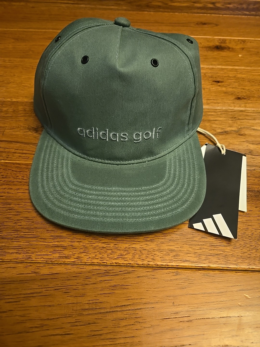 Adidas Golf Waxed Canvas Adjustable Back Strap Hat,  NEW Green $35 MSRP