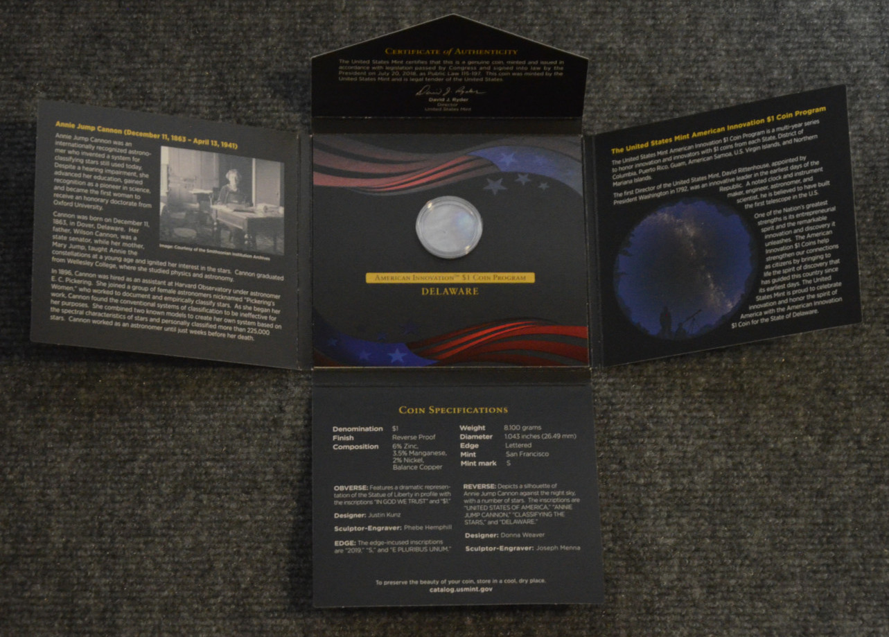 *Empty Boxes* For 2019 Reverse Proof 4 Coin Innovation 1$ Set