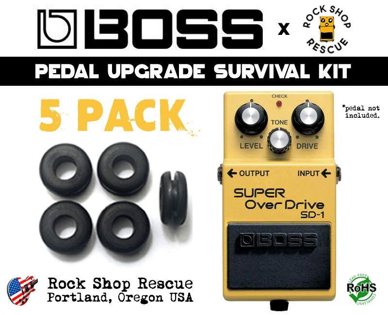 BOSS Guitar Pedal Grommet Replacement Rubber O-Ring Bushing Upgrade Survival Kit
