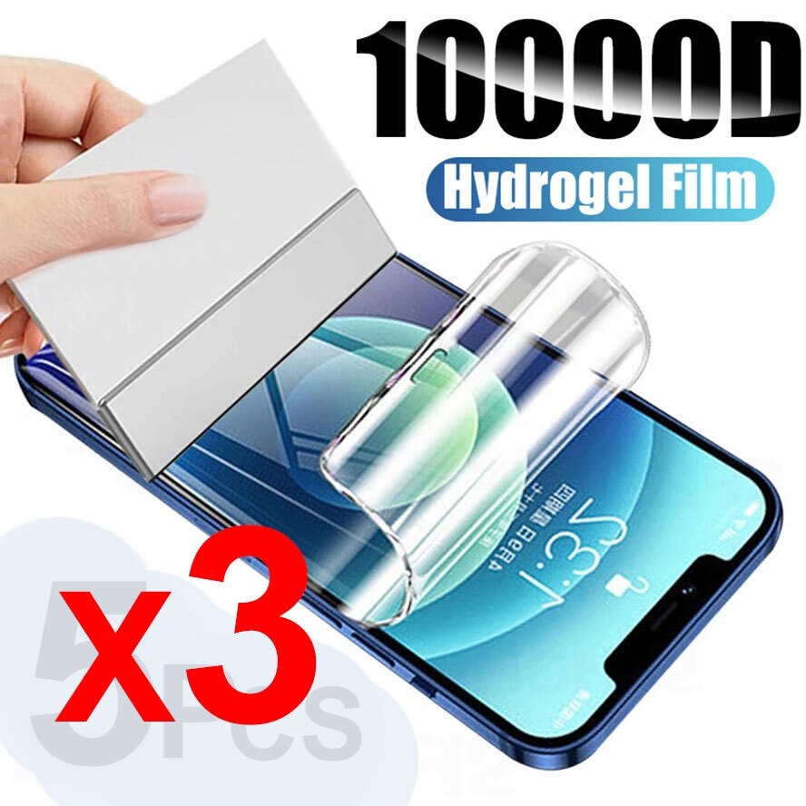 3X Screen Protector For Various Phone Soft Clear TPU Gel Hydrogel Film Cover