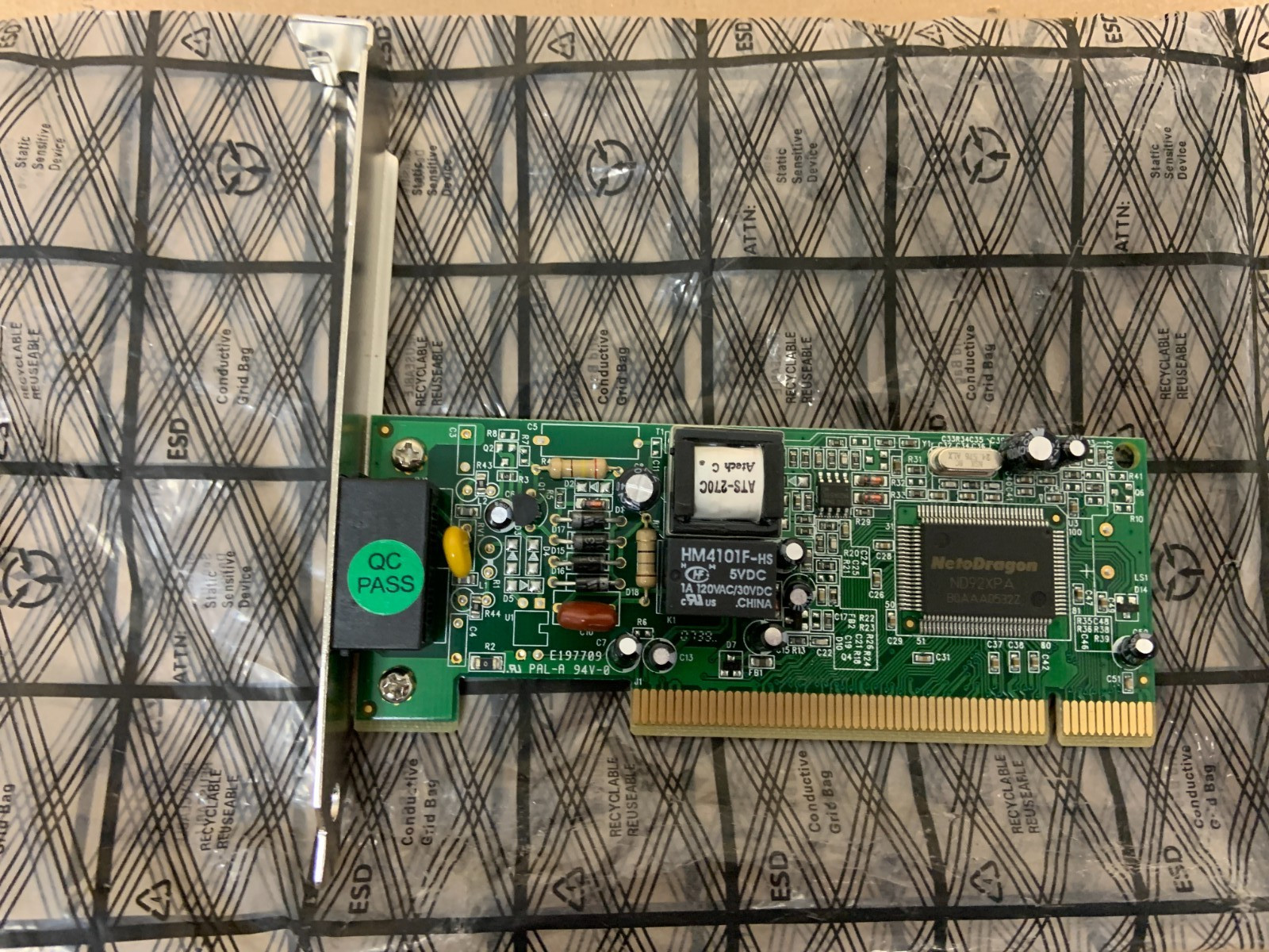 Modem Netodragon ND92XPA 1700401000120 V1.2 56K PCI Card