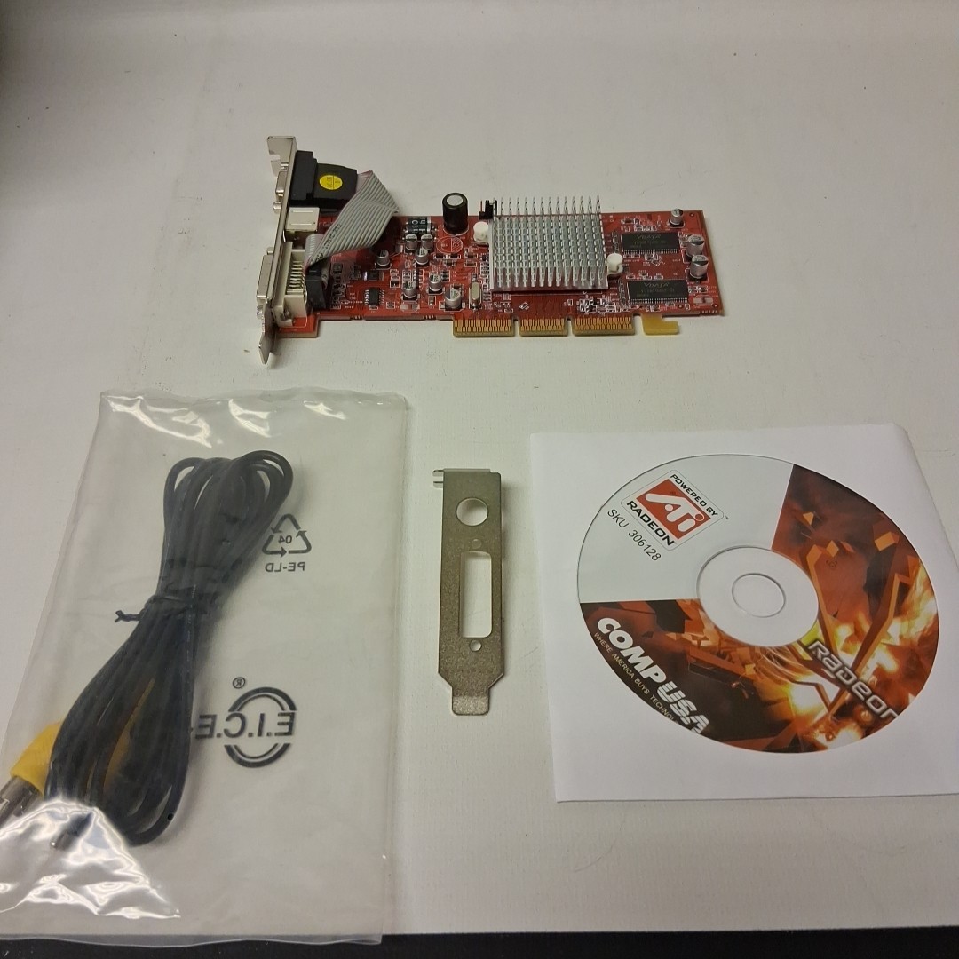 ATI Radeon R92LE V1.2 AGP VGA video card with 128Mb Ram...............W9S2