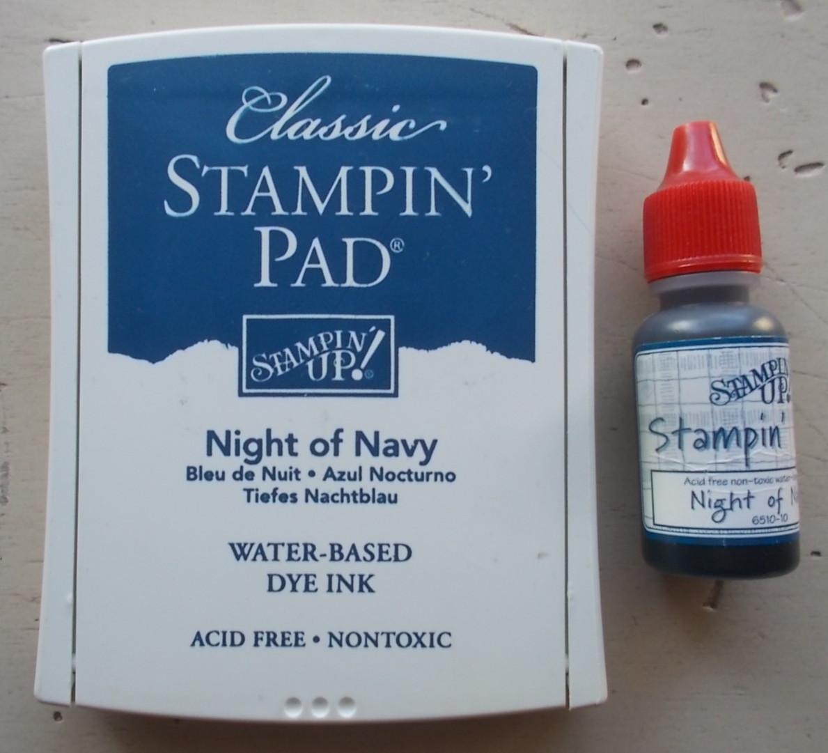 NIGHT OF NAVY Classic Stampin' Up! Water Based Dye Ink Pad with Refill