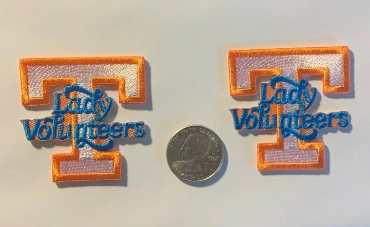 Tennessee Lady Vols patch lady vols tenn T patches lady vols t 2" iron on 2 pcs.