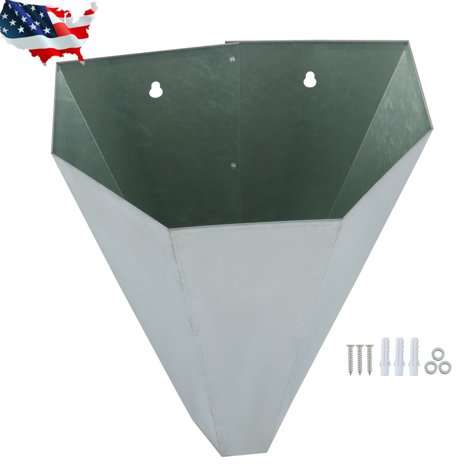 Medium Galvanized Steel Chicken Restraining Cone For Poultry Up To 8 Pounds