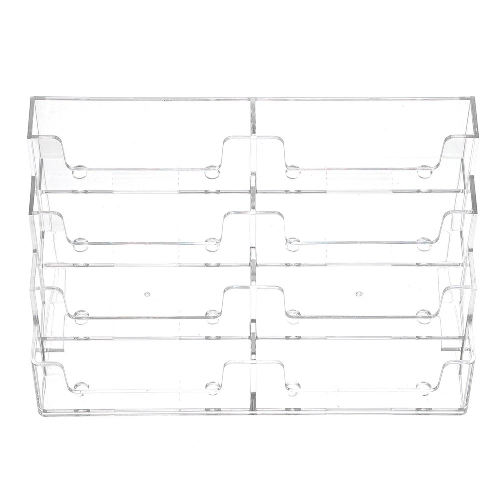1Pcs Reusable Transparent Table Storage Box Business Case for Office Use