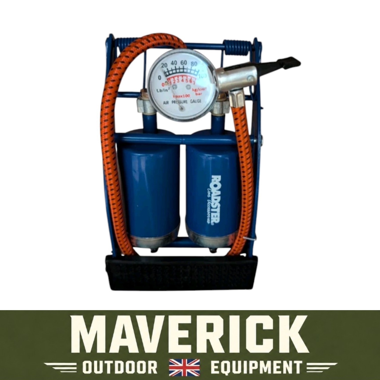 Double barrel foot pump