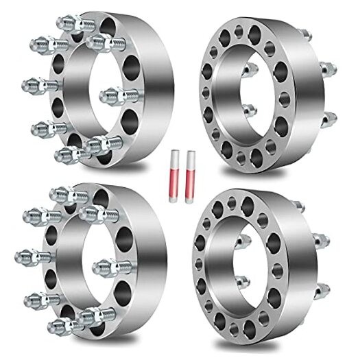 Set of 4 2 inch Wheel Spacer 8x6.5 8x165.1 Wheel Spacer Adapter Kit with M