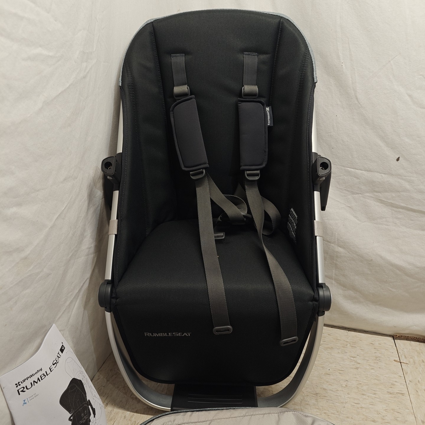 Uppababy RumbleSeat V2+ For Vista V2 V3 Stroller Blue Melange/Silver Frame
